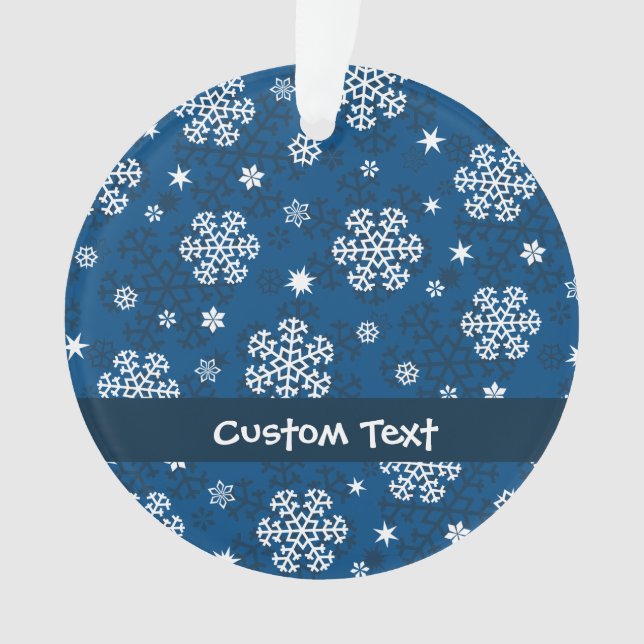 Snowflakes Motif sur Blue (devant)