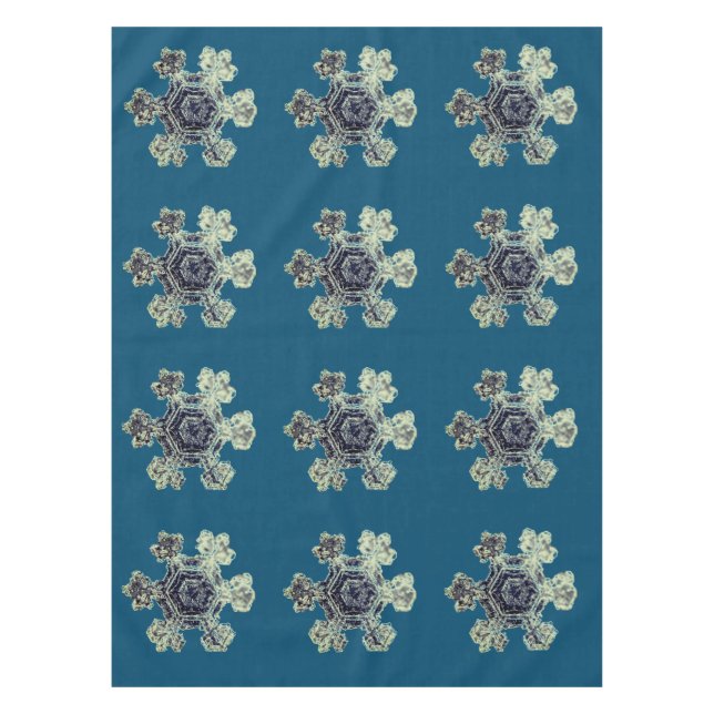 Snowflakes Nappe Turquoise (Devant)