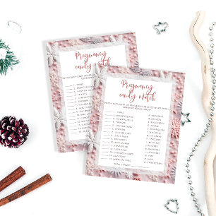 Snowflakes Pregancy Barre de bonbons   Jeu Baby sh