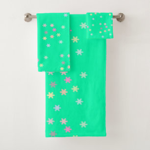 Snowflakes sur Sea Spray Serviette Set