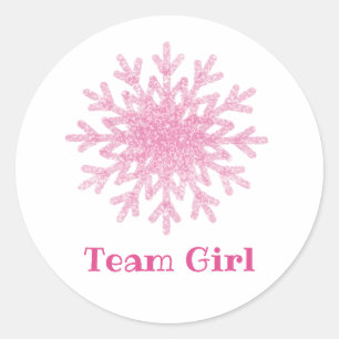 Snowflakes TEAM FILLE Genre Reveillez Étiquettes d
