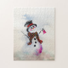 Snowgal avec le puzzle à ressort