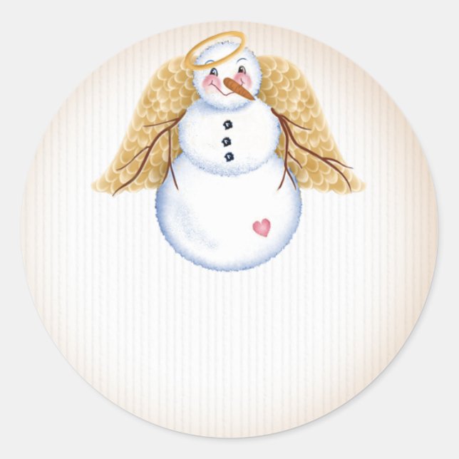 Snowman Angel 2 - Stickers Vacances (Devant)