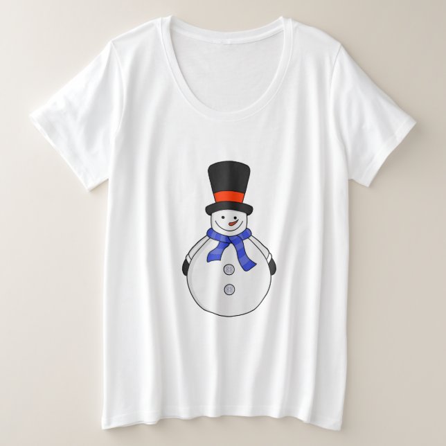 Snowman avec chapeau supérieur (Design devant)