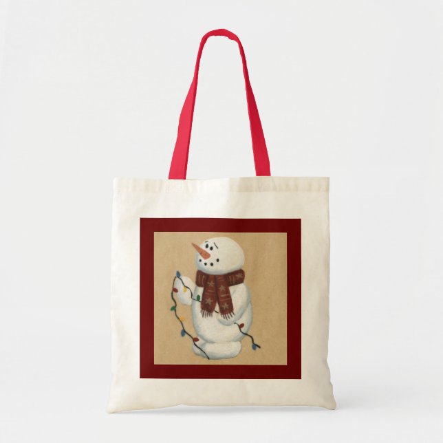 Snowman Avec Sac fourre-tout Lumière (Devant)