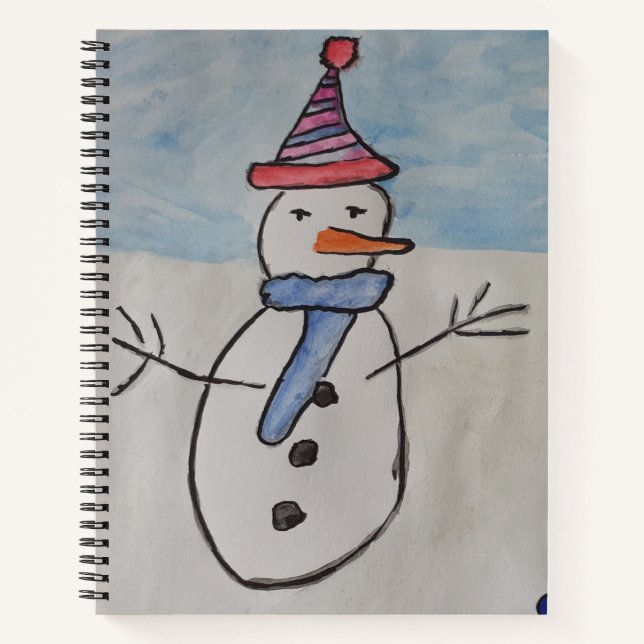 Snowman & Carnet Spiral Arbre de Noël (Devant)