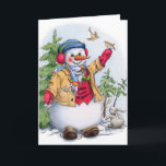Snowman - Carte de voeux<br><div class="desc">Bonnes Fêtes carte snowman.</div>