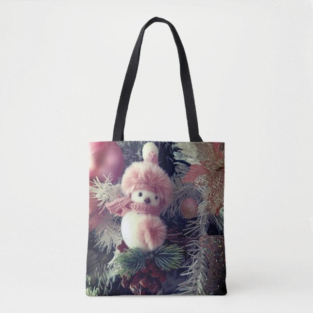 Snowman Christmas Tote Bag (Devant)