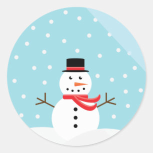 Snowman dans un Stickers Globe des neiges