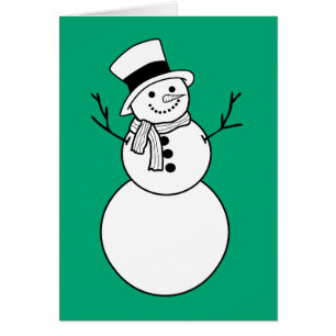 snowman d'hiver choisissez votre propre couleur ar