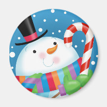 Snowman et aimant Sucre de canne