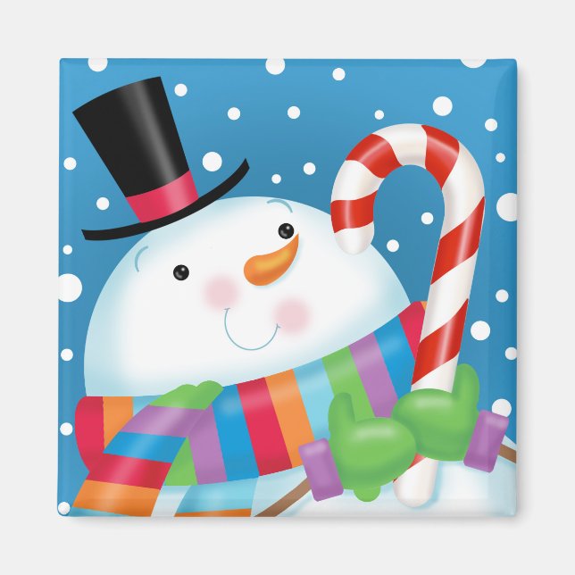Snowman et aimant Sucre de canne (Devant)