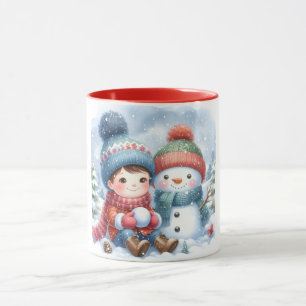 Snowman et amis Kids Christmas Mug