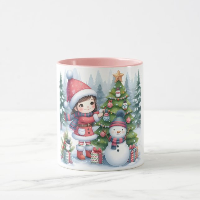 Snowman et amis Kids Christmas Mug (Centre)