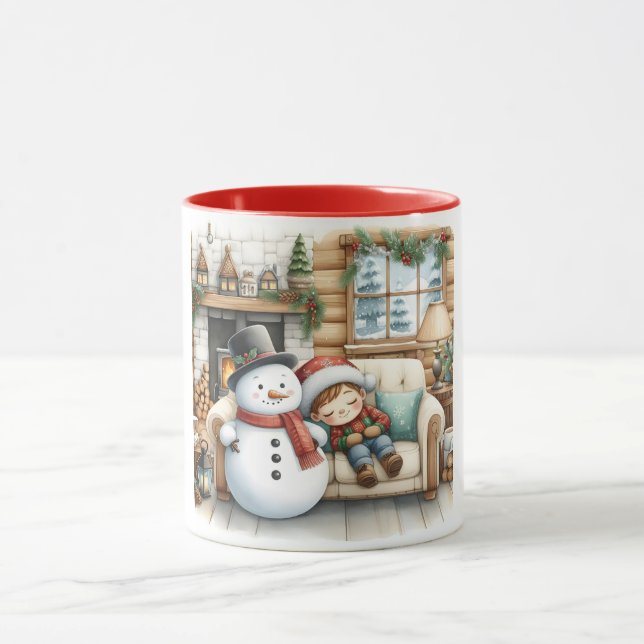 Snowman et amis Kids Christmas Mug (Centre)