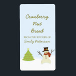 Snowman et Étiquettes de pâtisserie de Noël des ar<br><div class="desc">Des Étiquettes de pâtisserie de Noël super mignons et capricieux, Snowman et Tree, avec une scène d'hiver amusante avec un sapin décoré et un bonhomme de neige jovial. Ces étiquettes amusants sont parfaits pour étiqueter tous les goodies de vacances que vous projetez de distribuer cette année! Facile à customiser, ajoutez...</div>