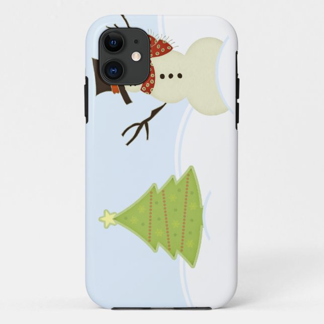 Snowman et Tree iPhone 5 BT Coque (Dos)