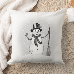 Snowman, Flocon de neige, Coussin