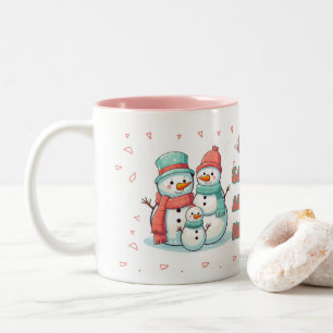 Snowman Hiver pastel Couleur Mug