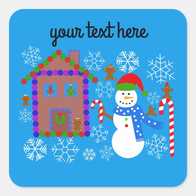 Snowman & House #2-2 Stickers (Devant)
