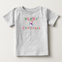 Snowman Joyeux Noël Baby T-shirt