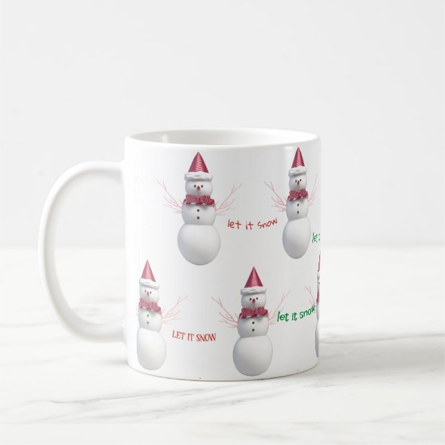 Snowman laissez-le neiger Mug (Gauche)