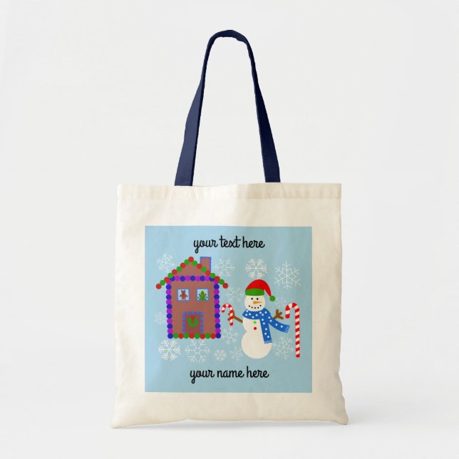 Snowman & Maison #1 Sac fourre-tout (Devant)