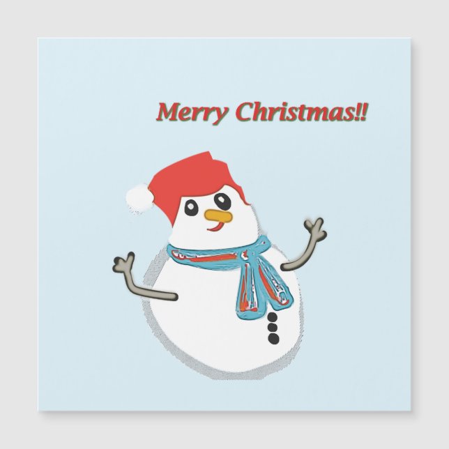 Snowman, Merry Christmas!! (Devant)