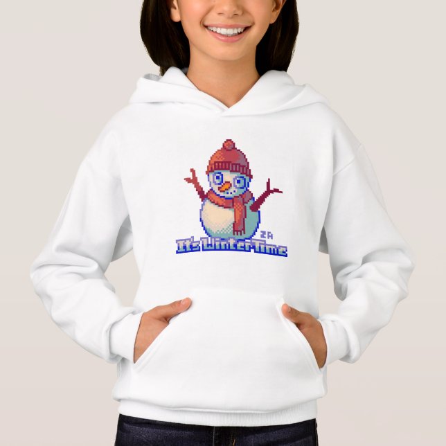 Snowman PixelArt, Pixel Art, sweater (Devant)