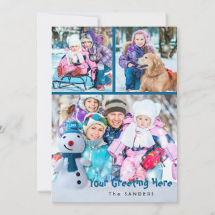 Snowman, Salutation personnelle avec trois photos