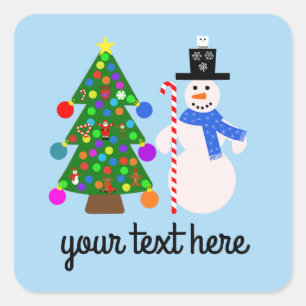 Snowman & sapin de Noël #3 Stickers