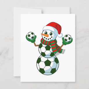 Snowman Soccer Noël Amateurs de sport