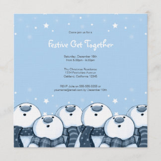 Snowman Stargazers| Invitations du Festif Party