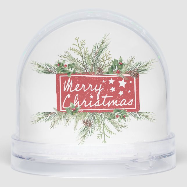 Snowman with Cardinal Merry Christmas (Arrière)