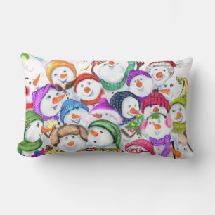 Snowmans Noël Lumbar cadeau Coussin