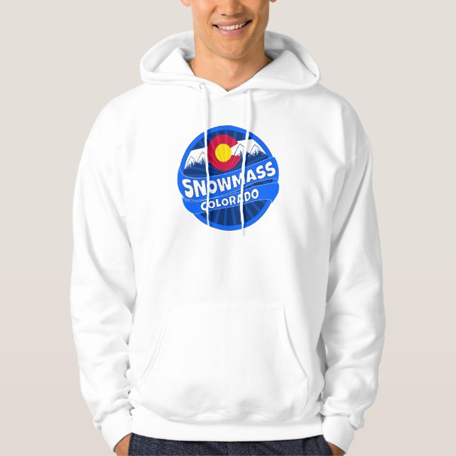 Snowmass Colorado sweat - shirt à capuche d'éclate (Devant)
