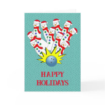 Snowmen du bol de Noël... Grève ! Carte pour les f