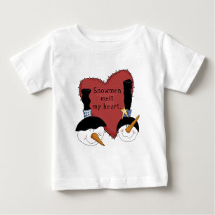 Snowmen Melt My Heart Tshirts et cadeaux