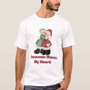 Snowmen réchauffe mes T-shirts et cadeaux de coeur