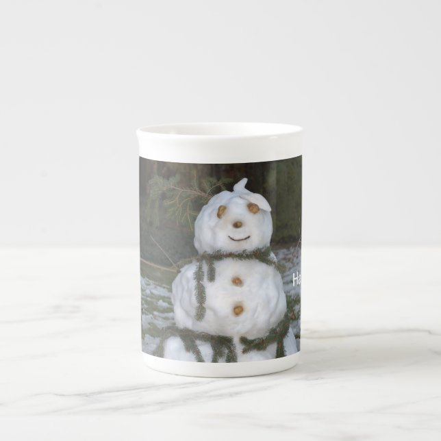 Snownan habillé d'os Chine Mug (Devant)