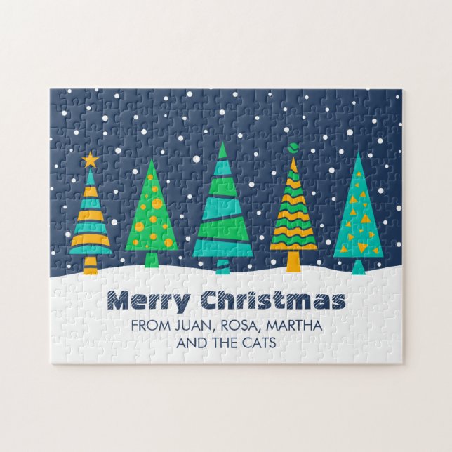 Snowy Fir Trees Jigsaw Puzzle (Horizontal)