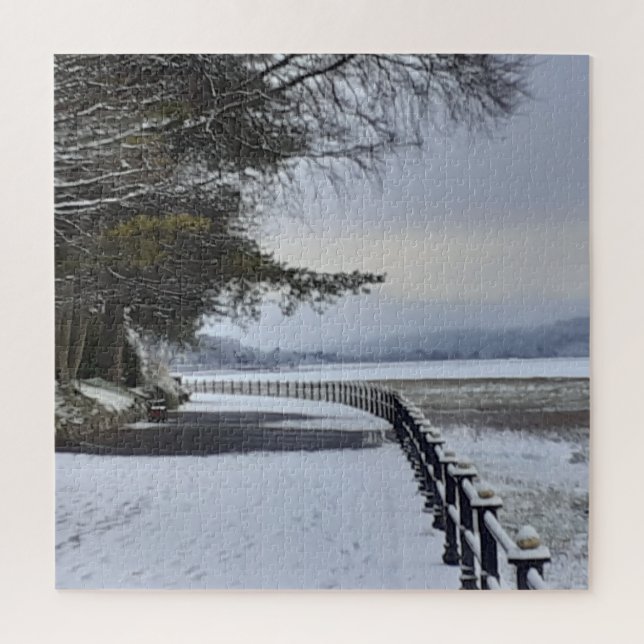 Snowy Morning Puzzle (Vertical)