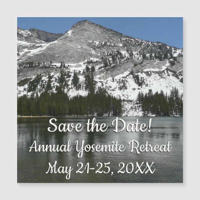 Snowy Tenaya Lake Yosemite National Park Photo (Devant)