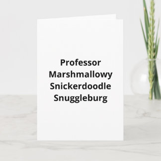 SnuggleNames : Carte de vœux personnalisée avec le