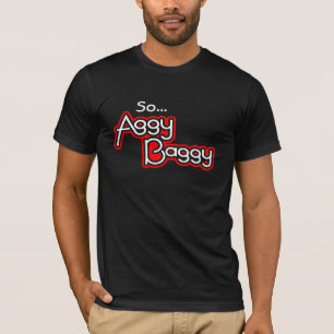 "So...AggyBaggy" signifie logo rouge blanc t-shirt