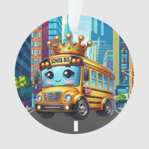 SO CUTE Ornement de bus scolaire