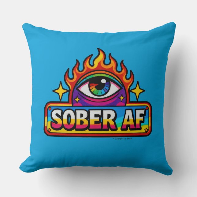 Sober AF - Coussin (Recto)