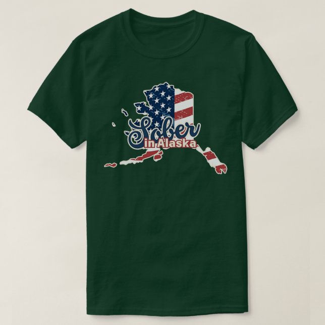 Sober En Alaska Texture Vintage TShirt (Design devant)