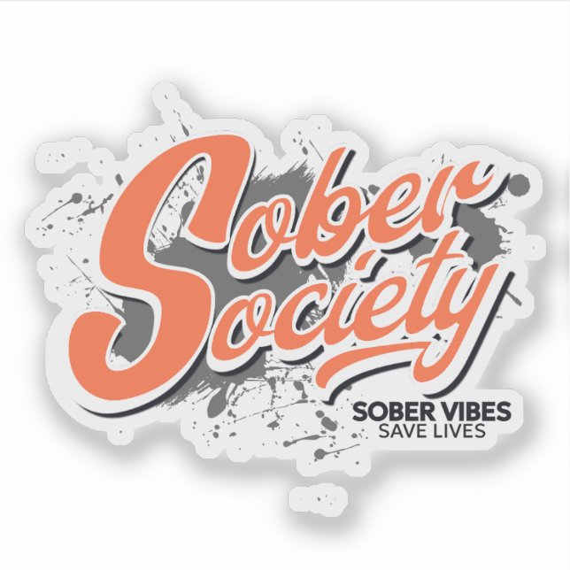 Sober Society Sticker (Devant)