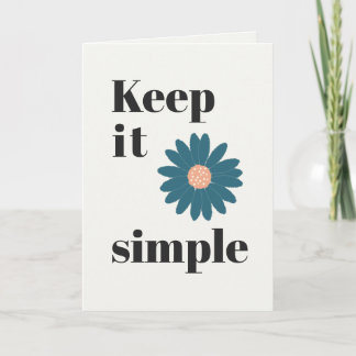 Sobriety Anniversaire Gardez la carte simple